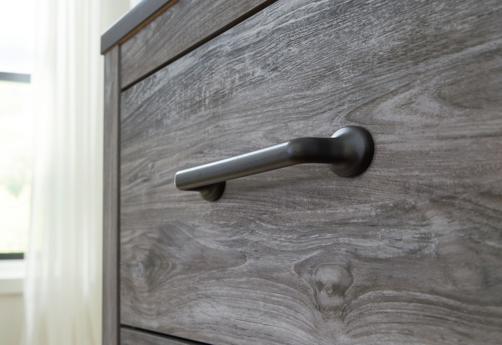 Bronyan - Two Drawer Night Stand - Dark Gray - Image 7