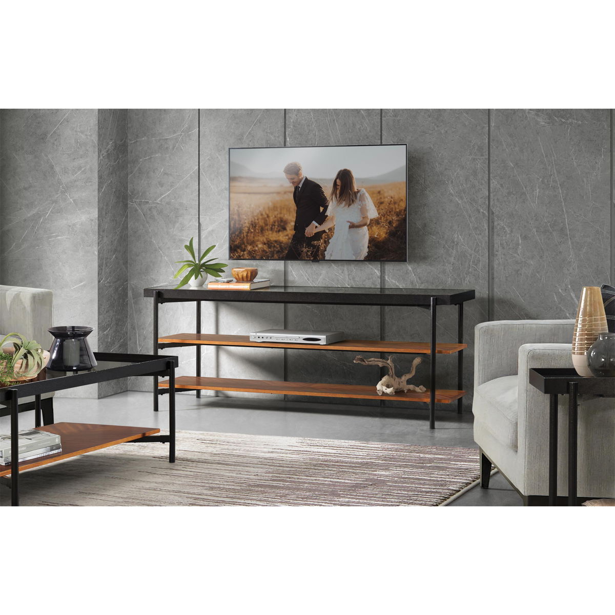 Lennox - Rectangular Coffee Table - Rosewood - Image 6