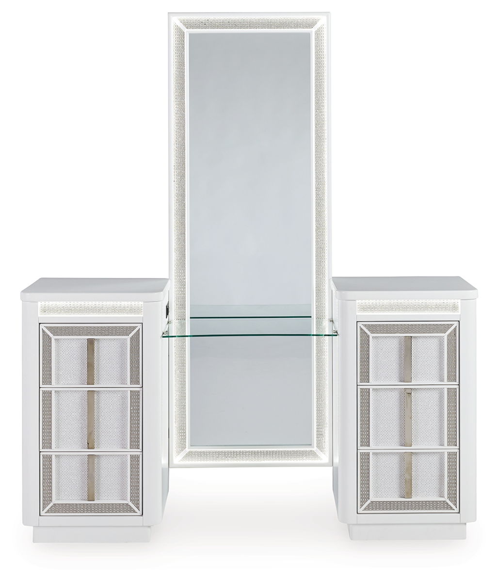 Chalanna - Vanity With Mirror - White - Image 3
