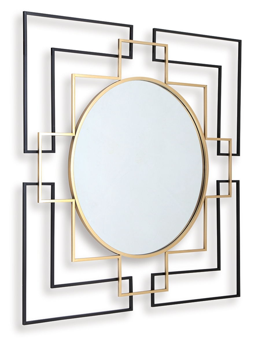 Oceanal - Accent Mirror - Black / Gold Finish - Image 4