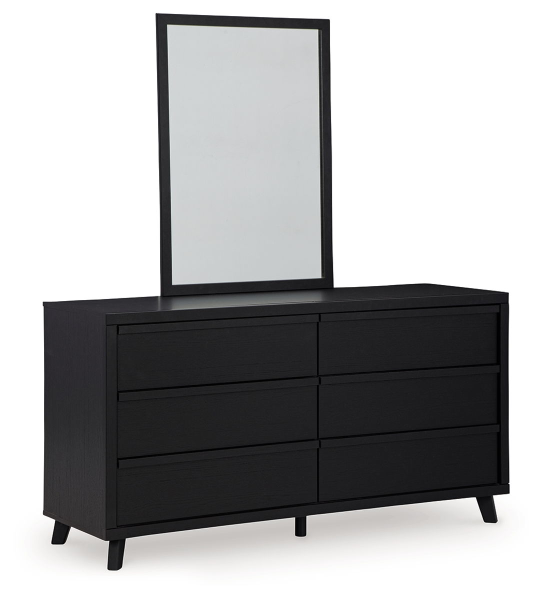 Danziar - Dresser And Mirror - Black - Image 8