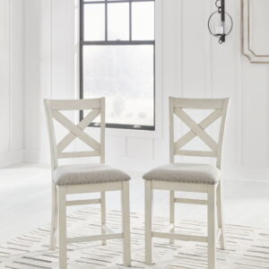Robbinsdale - Upholstered Barstool (Set of 2) - Antique White