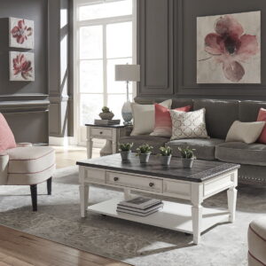 Allyson Park - 3 Piece Table Set - White