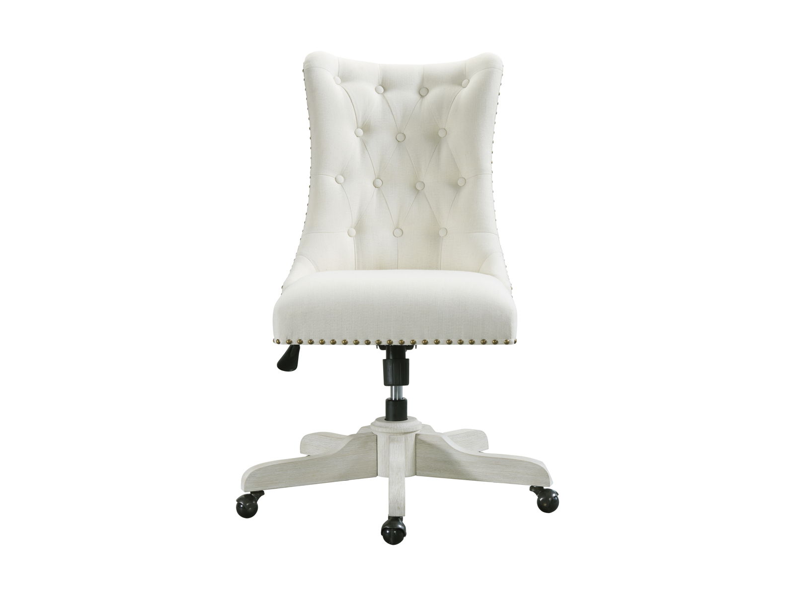 Maisie - Upholstered Desk Chair - Champagne - Image 7