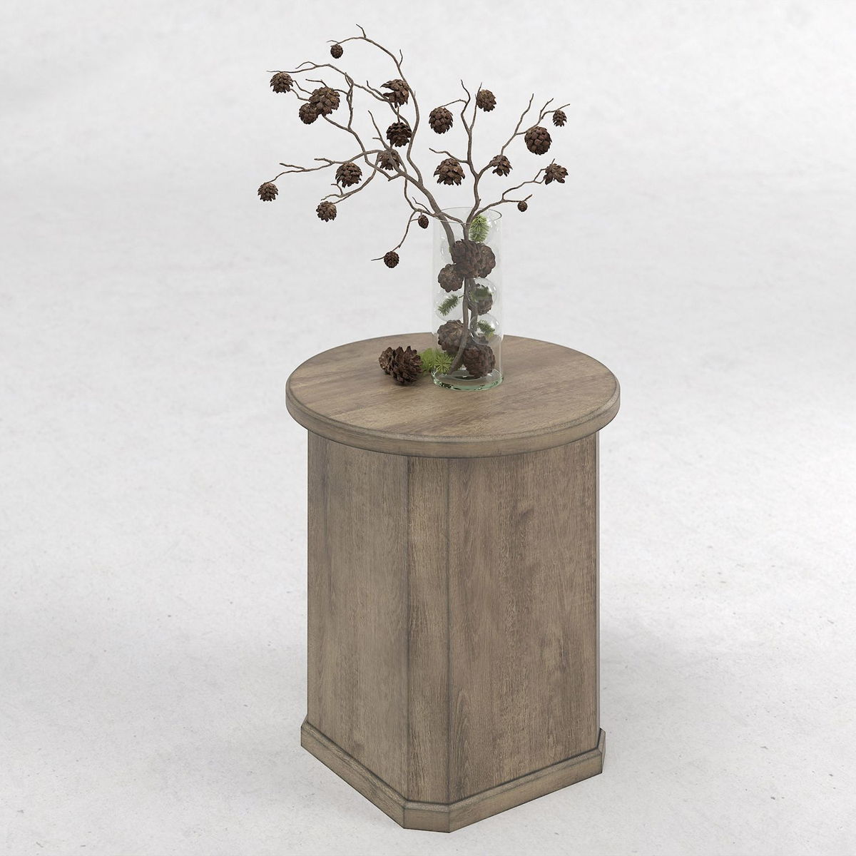 Proximity Place - Chairside Table - Barley Buff