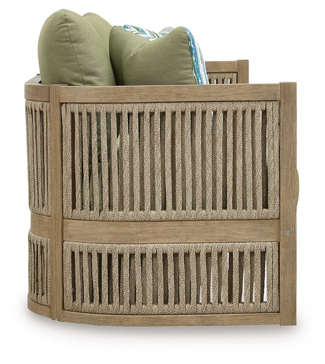 Serena Shores - Sofa With Cushion - Beige / Green - Image 6