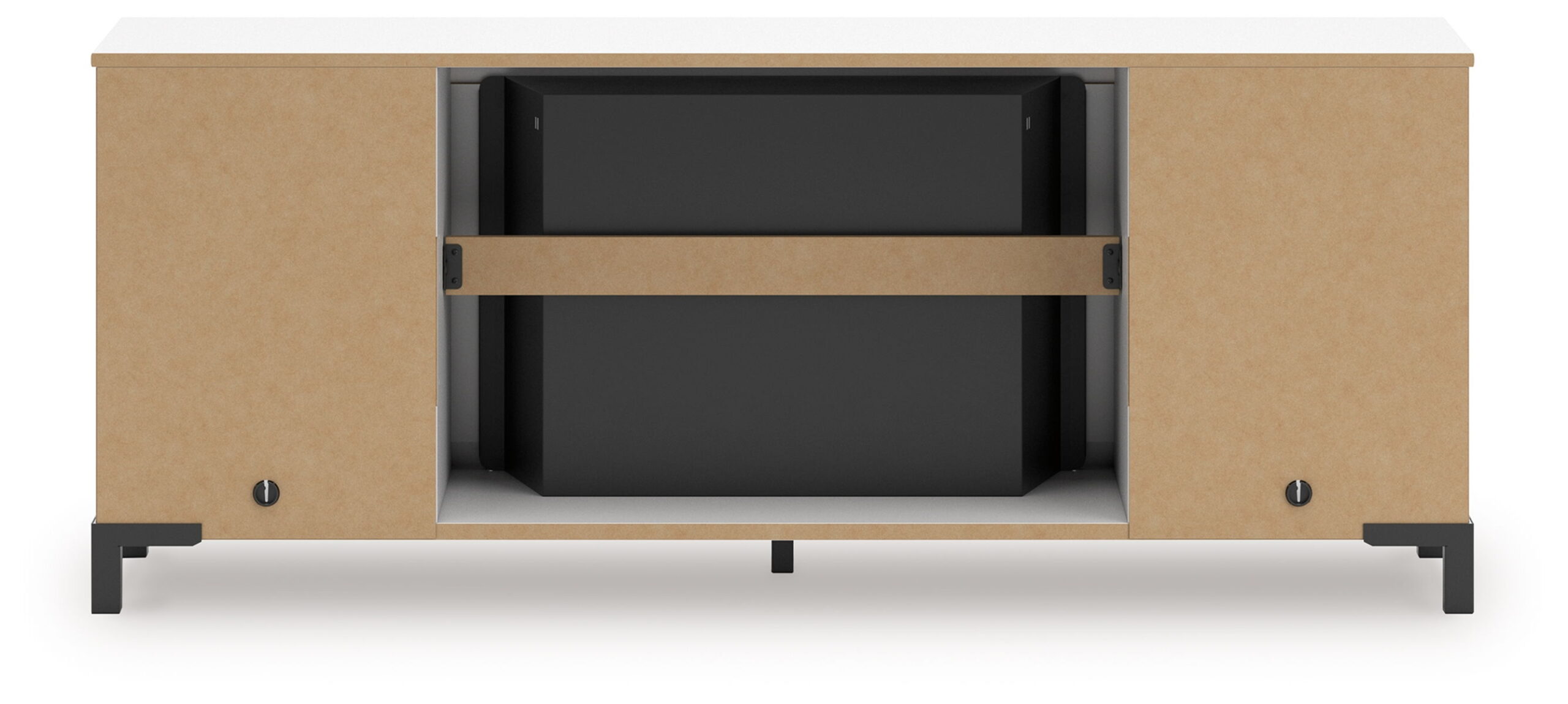 Brollevi - TV Stand With Fireplace - White - Image 10