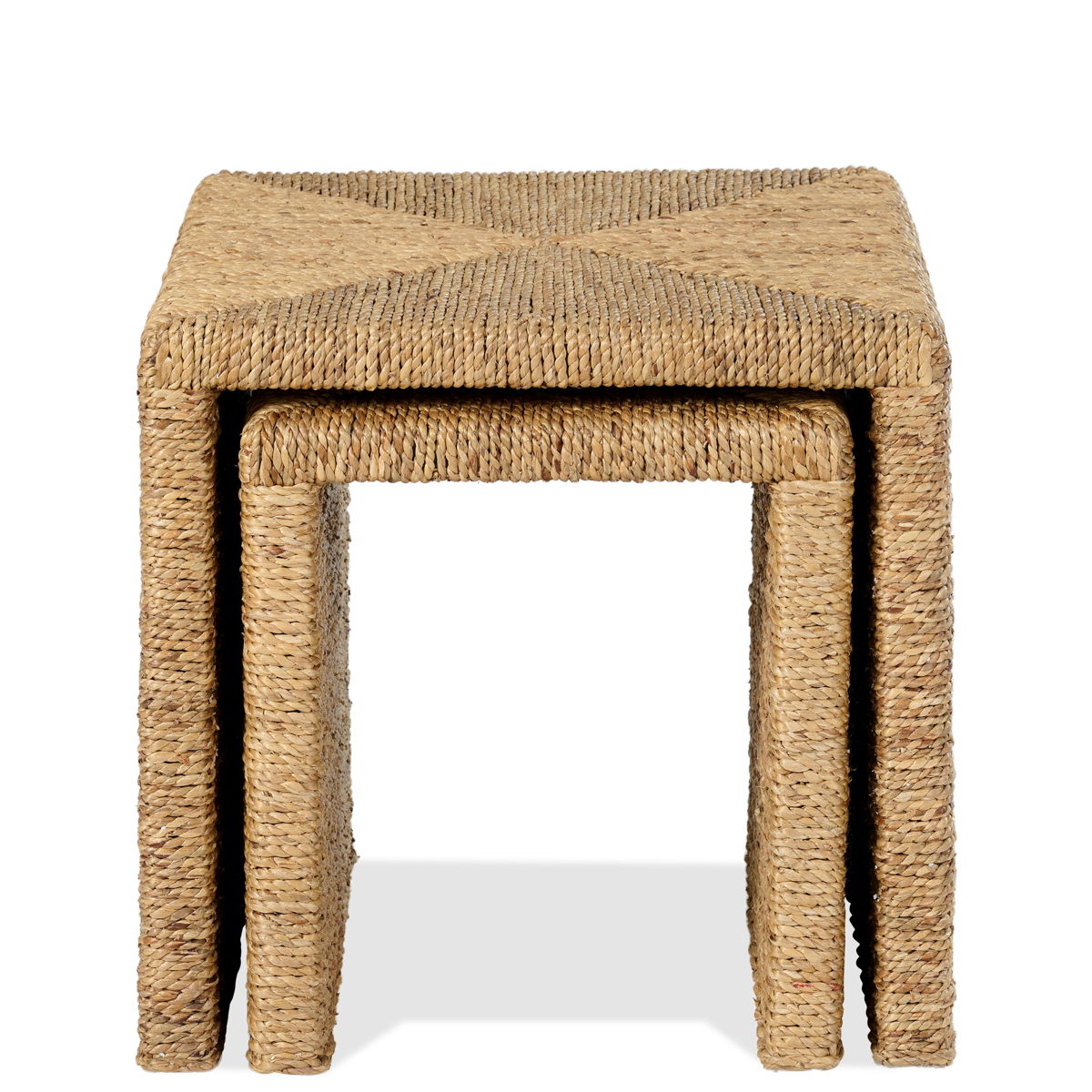 Rosalie - Woven Nesting Tables - Light Brown