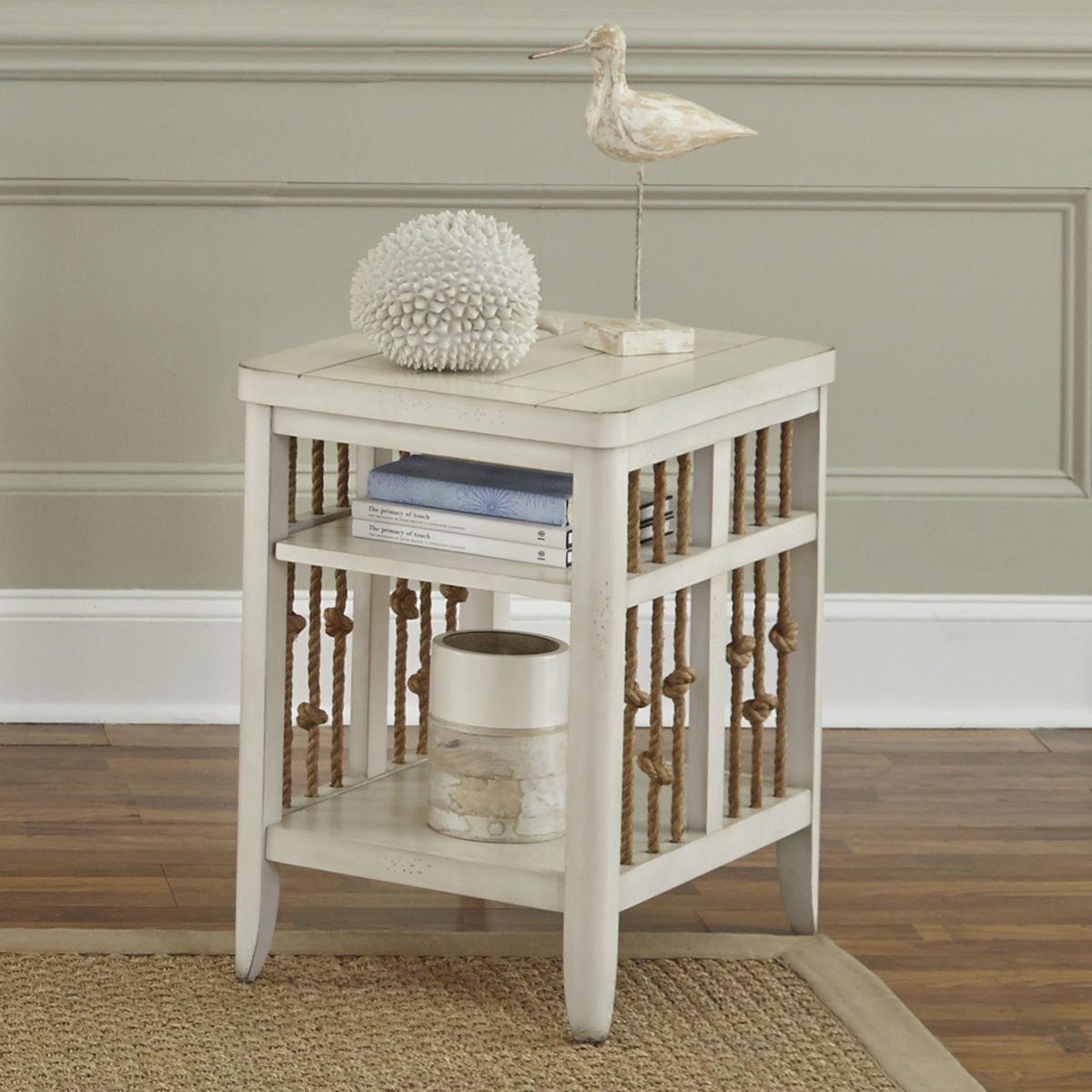 Dockside - Chair Side Table - White - Image 3