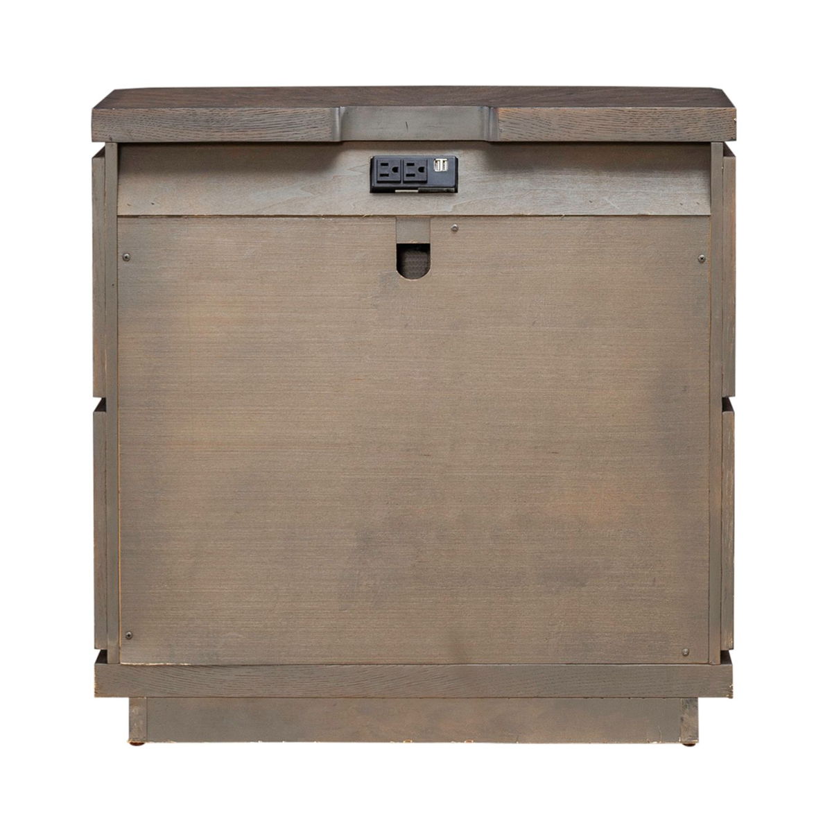 Cascade Falls - Nightstand With Charging Station - Satin Espresso - Image 2