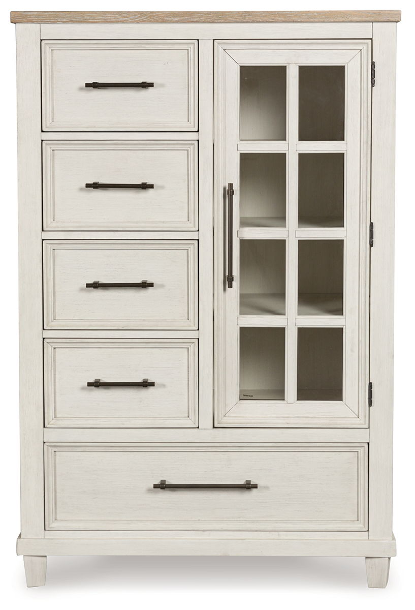 Shaybrock - Door Chest - Antique White / Brown - Image 2