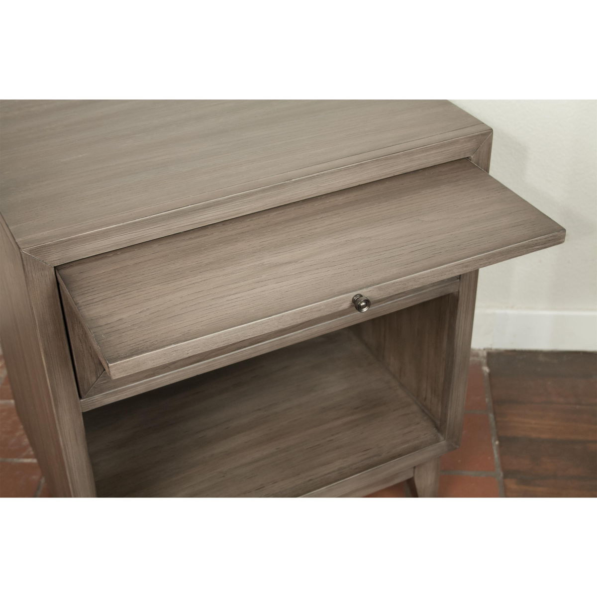 Vogue - One Drawer Nightstand - Gray Wash - Image 4