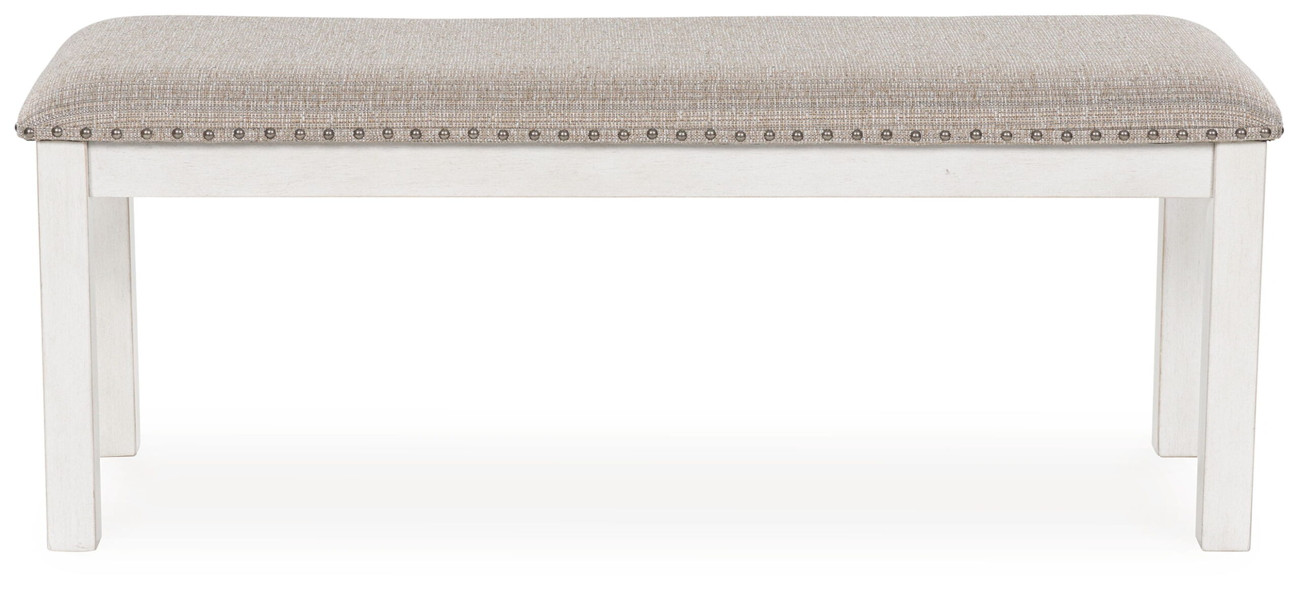 Robbinsdale - Large Upholstered Dining Room Bench - Antique White - Image 3