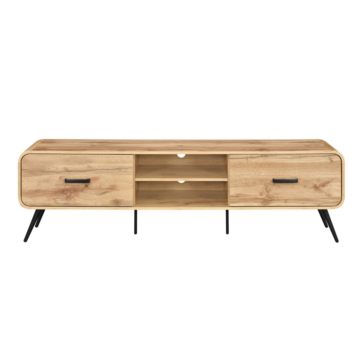 Rowan - 71" Low Profile TV Console - Natural - Image 8