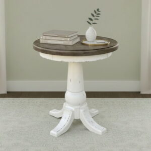 Turnberry Park - Round End Table - White