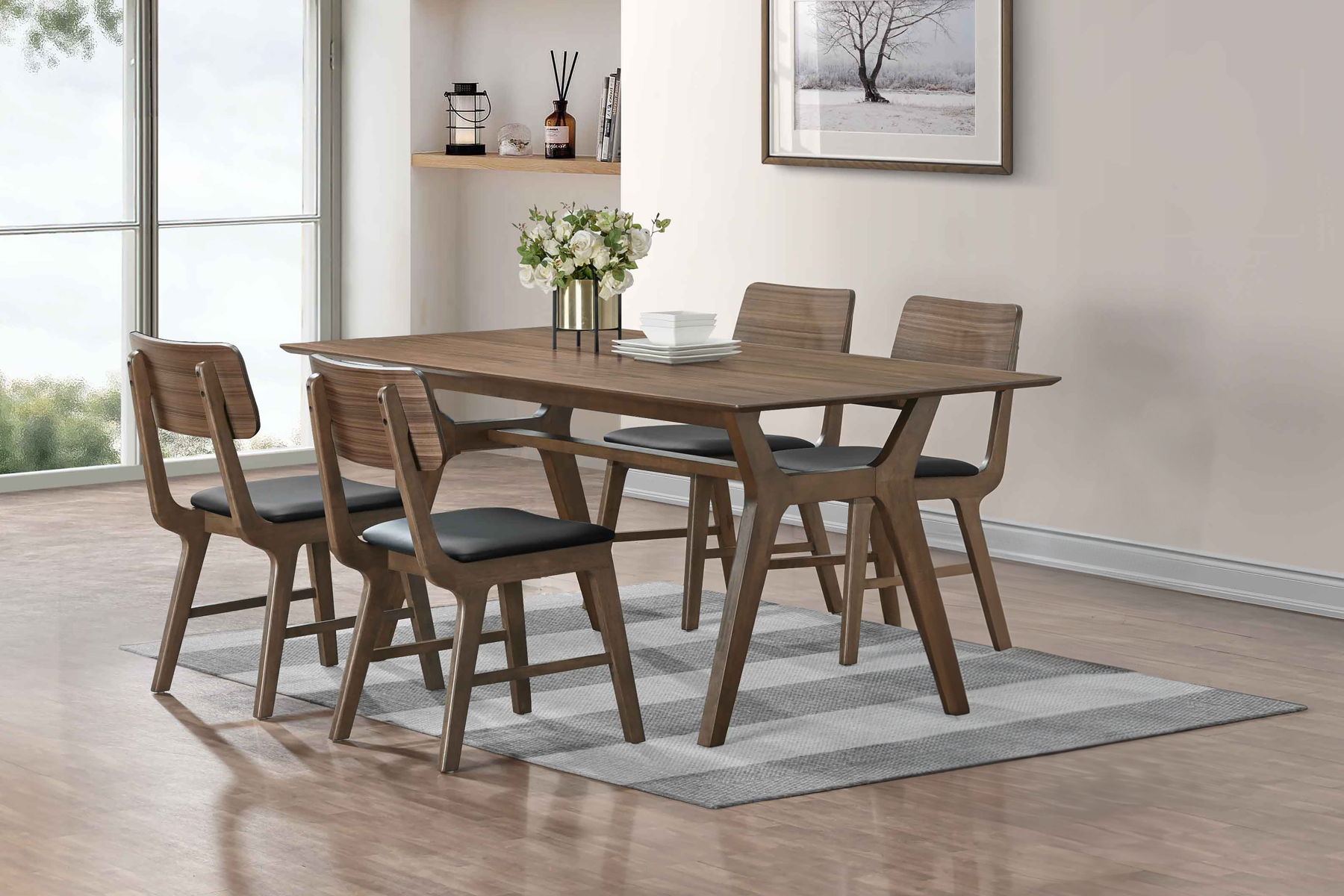 Thea - 70" Rectangular Dining Table Set - Image 8