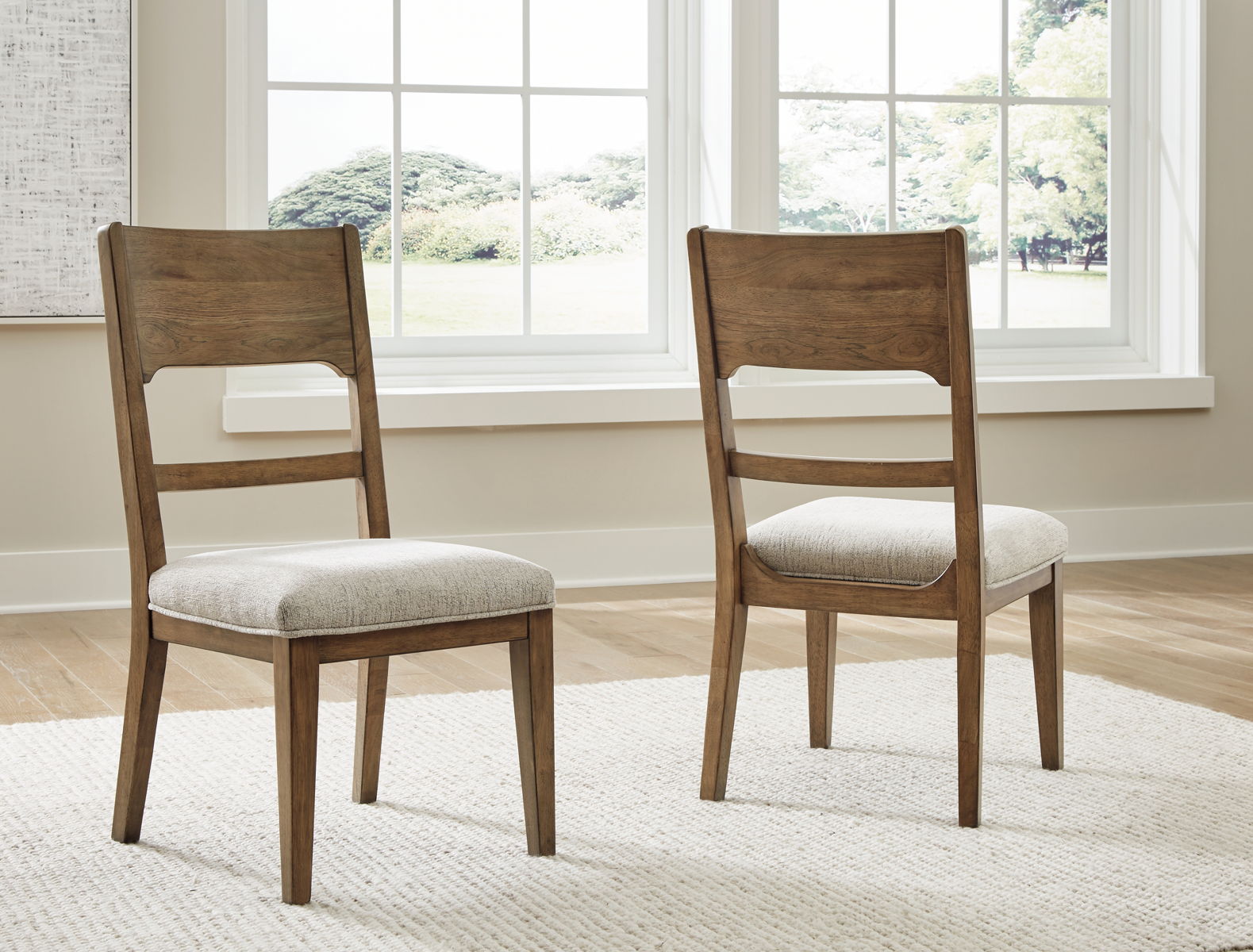 Cabalynn - Dining Uph Side Chair (Set of 2) - Oatmeal / Light Brown - Image 10