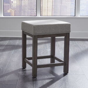 Tanners Creek - Upholstered Console Stool (Set of 3) - Dark Gray