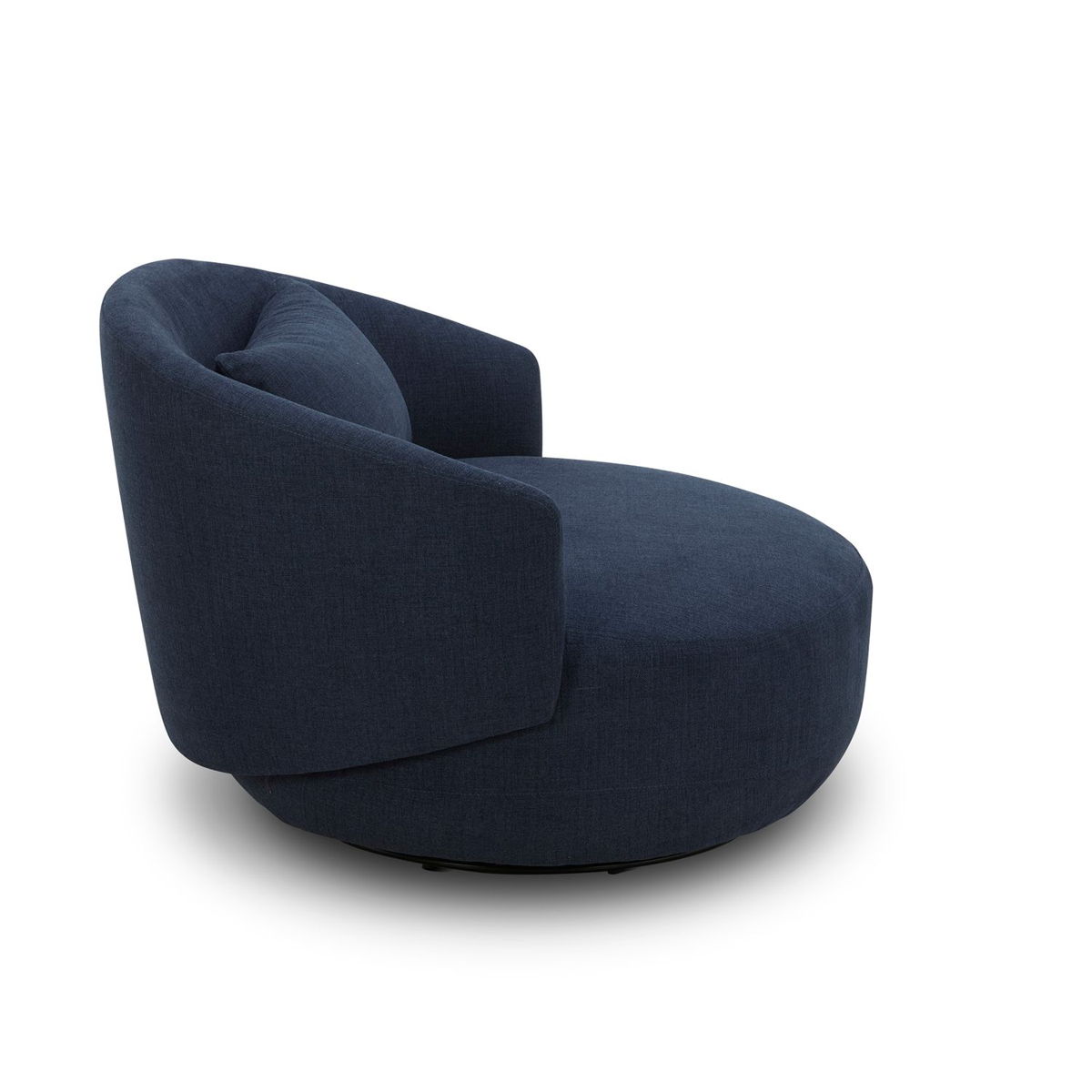 Haley - Upholstered Swivel Cuddler Chair - Image 7