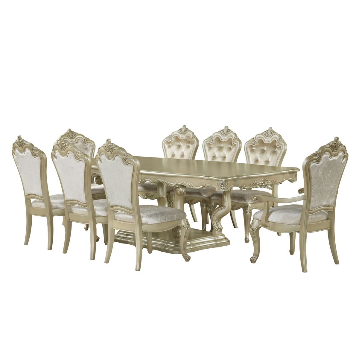 Monique - Side Chair (Set of 2) - Champagne - Image 8