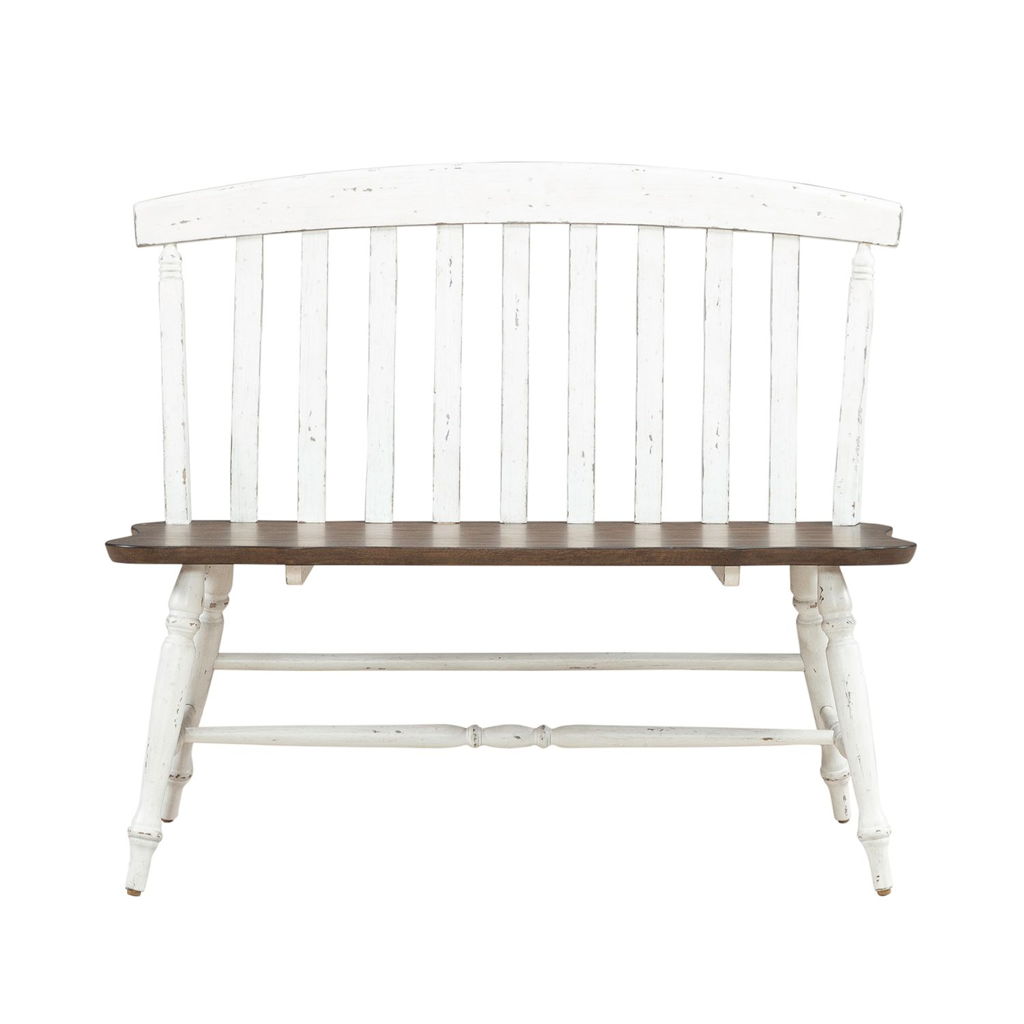 Al Fresco - Slat Back Bench (RTA) - White - Image 7