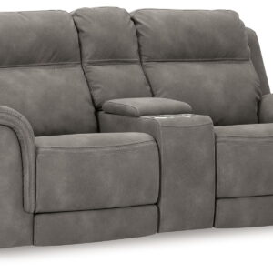 Next-Gen Durapella - Reclining Power Loveseat With Console
