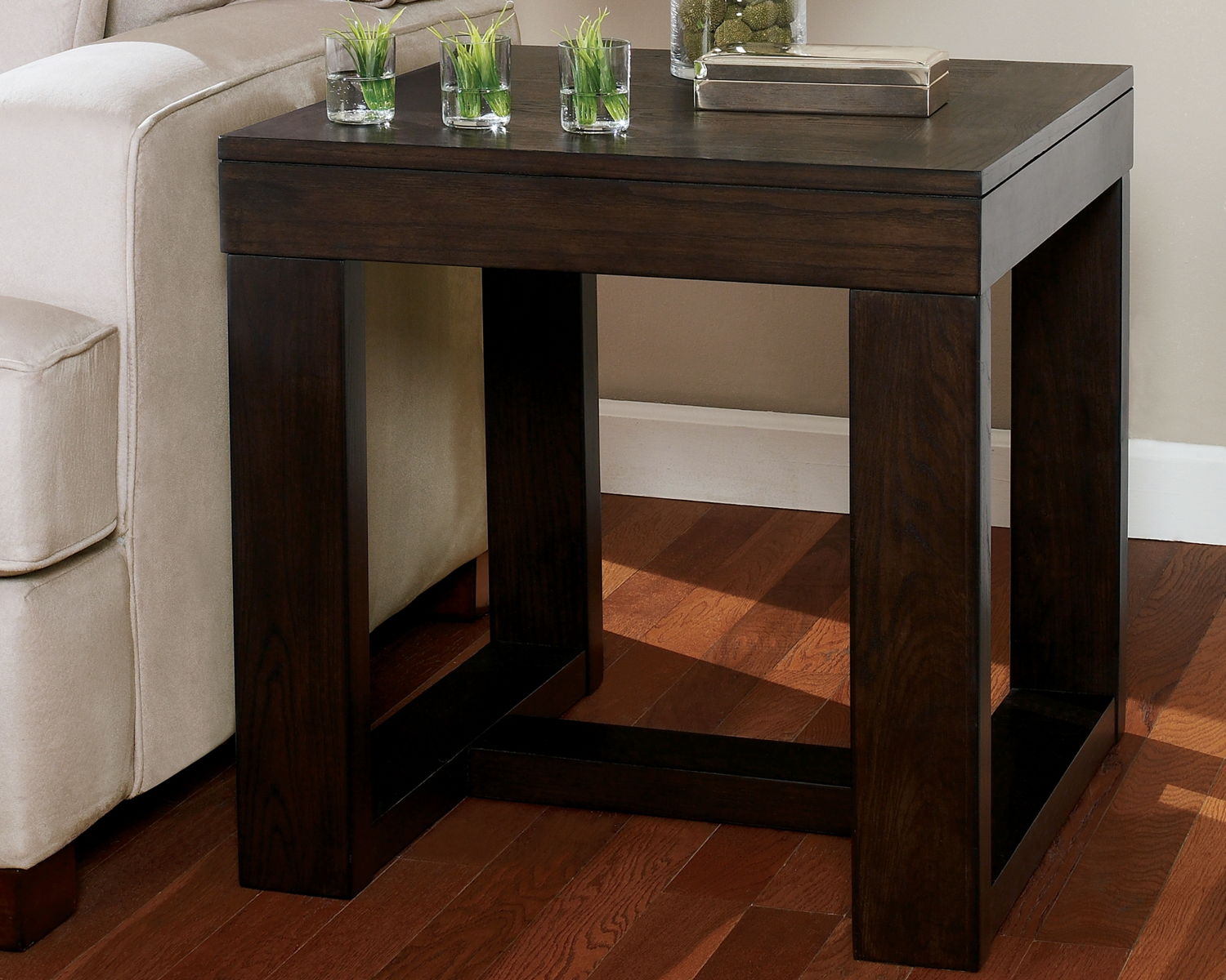 Watson - Square End Table - Dark Brown - Image 6