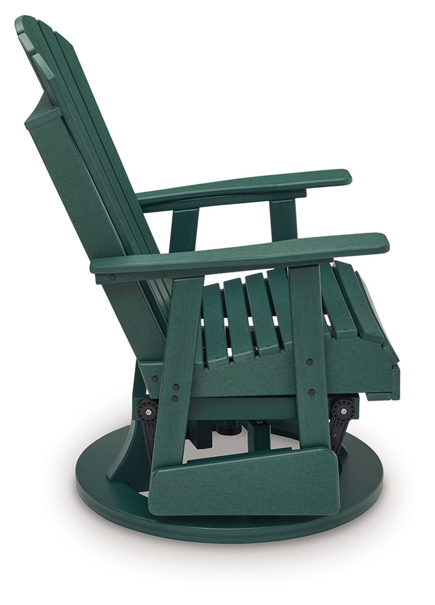 Shell Beach - Swivel Glider Chair - Green - Image 6
