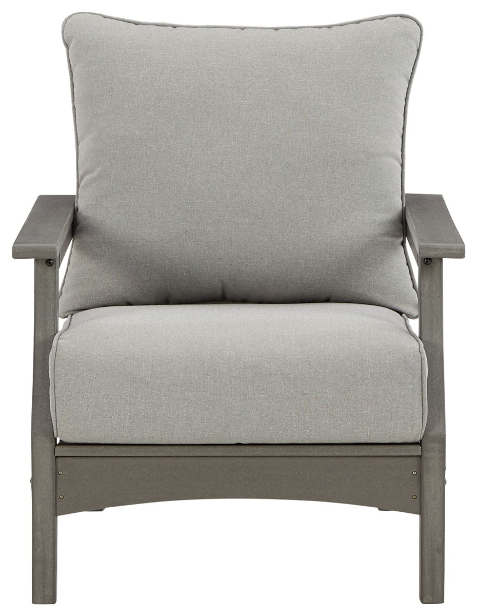 Visola - Lounge Chair w/Cushion (Set of 2) - Gray - Image 8
