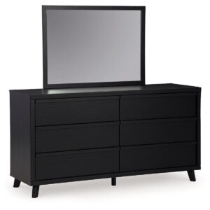 Danziar - Dresser And Mirror - Black
