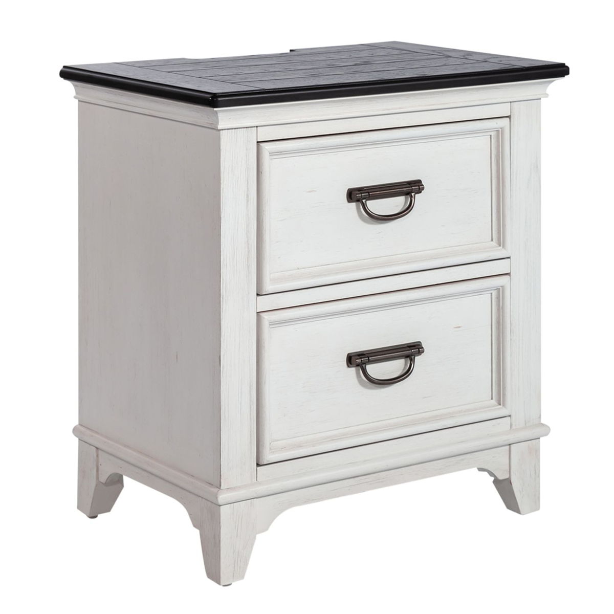 Allyson Park - 2 Drawer Nightstand With Charging Station - White - Image 5