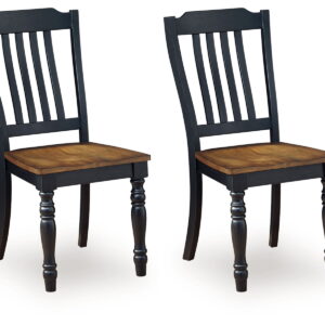 Clorazi - Dining Room Side Chair (Set of 2) - Black / Brown