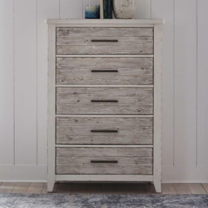 Backroads - 5 Drawer Chest - White