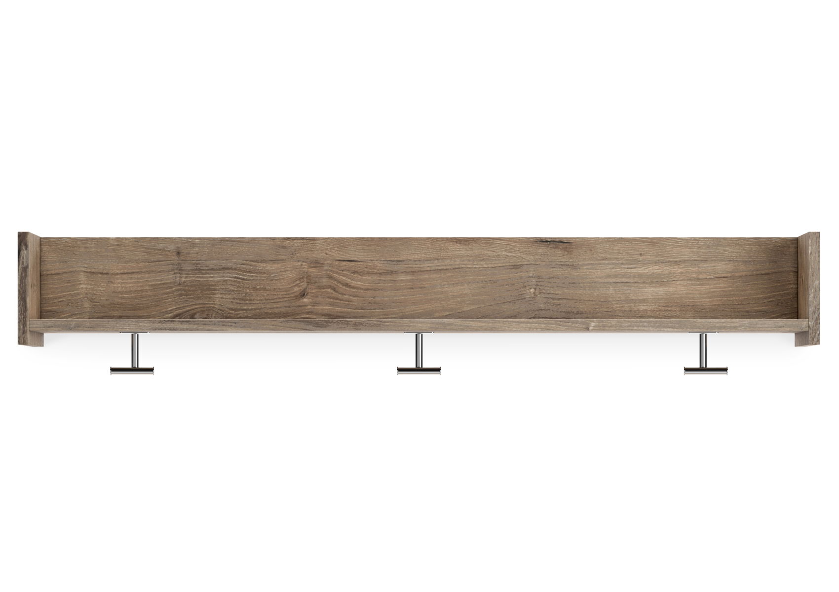 Oliah - Wall Mounted Coat Rack w/Shelf - Natural - Image 3