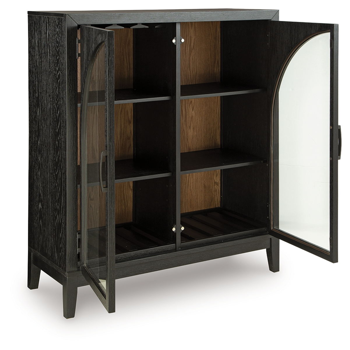 Armenleigh - Bar Cabinet - Black / Brown - Image 6