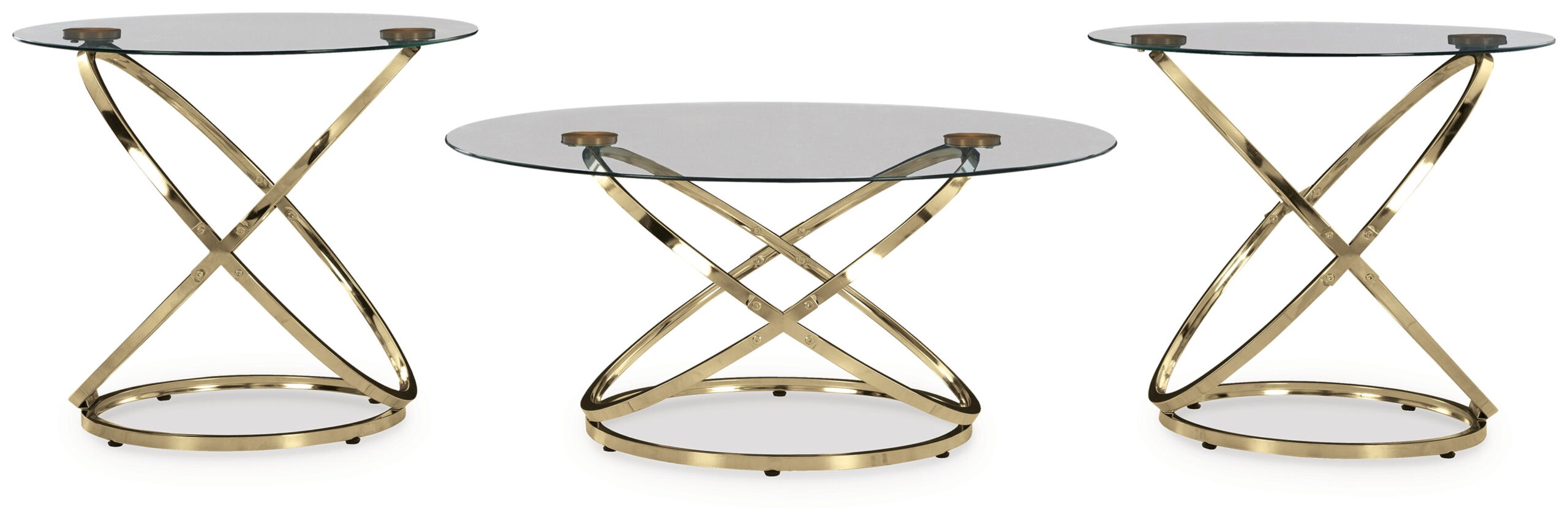 Crimonti - Occasional Table Set (Set of 3) - Champagne - Image 4
