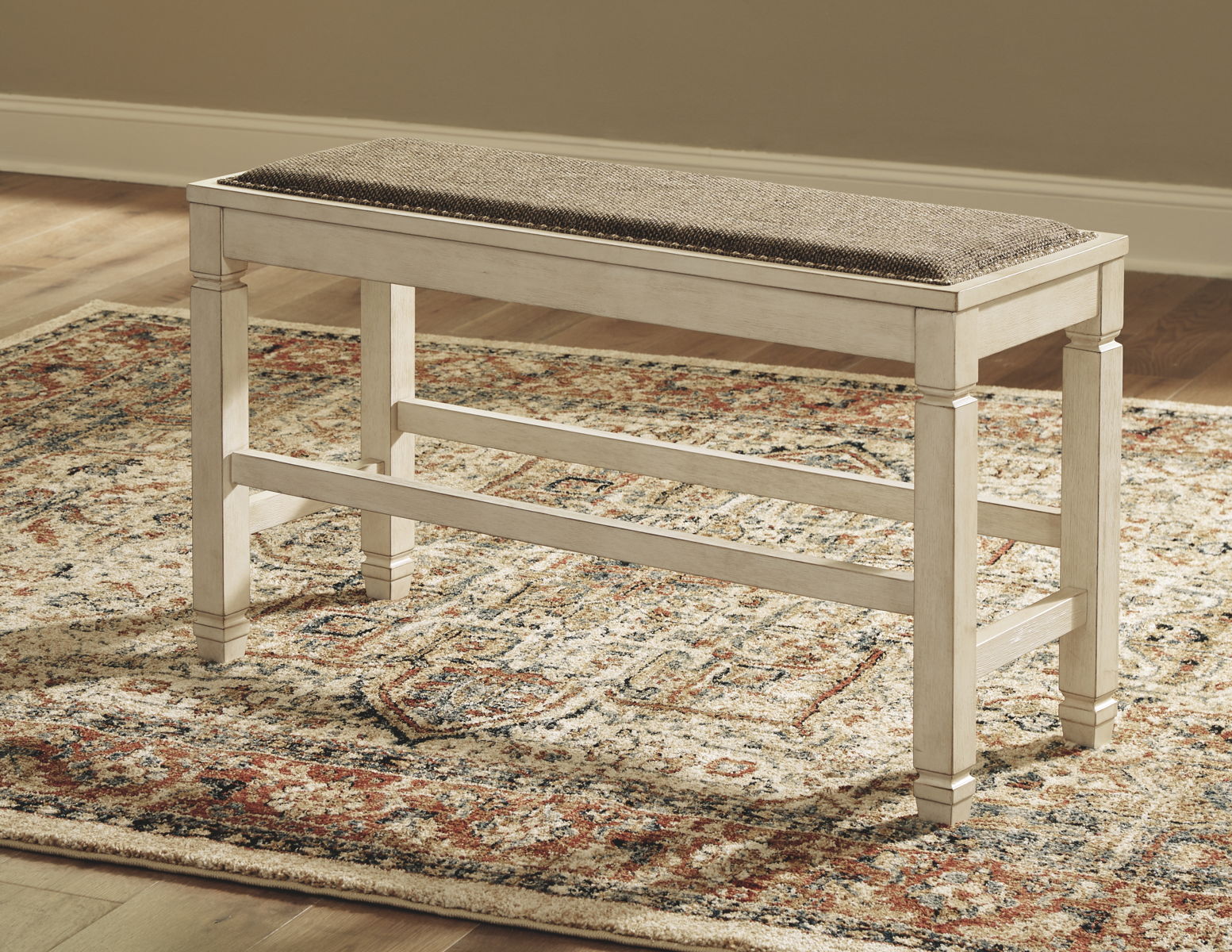 Bolanburg - DBL Counter UPH Bench - Beige - Image 6