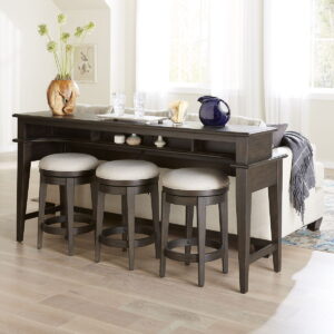 Mill Creek - 4 Piece Console Set (Bar Console & 3 Stools) - Peppercorn