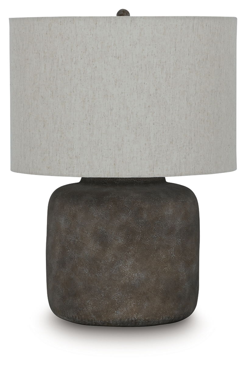Zandophen - Metal Table Lamp - Antique Gray