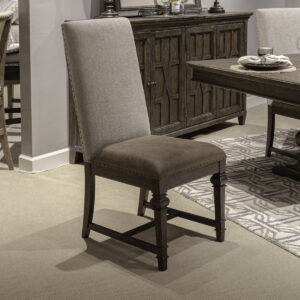 Paradise Valley - Upholstered Side Chair (RTA) - Dark Brown