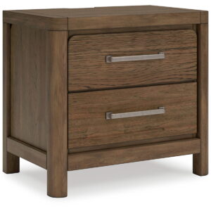 Cabalynn - Two Drawer Night Stand - Light Brown