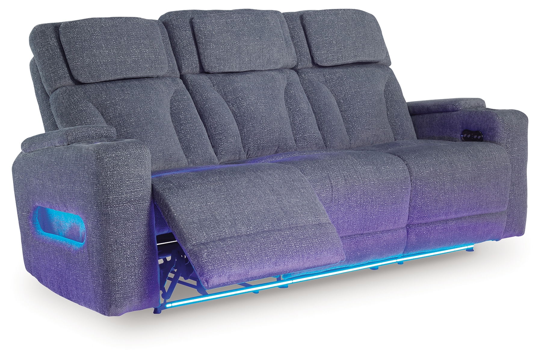 Studio Cave - Power Reclining Sofa - Steel - Image 13