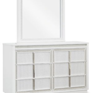 Chalanna - Dresser And Mirror - White