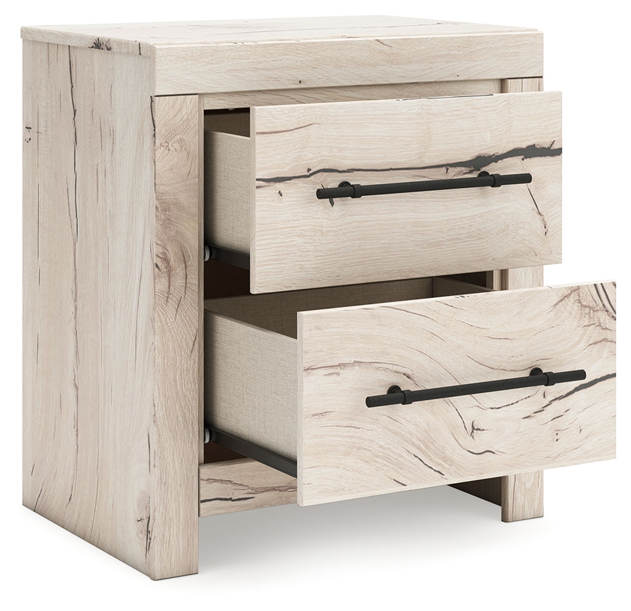 Lawroy - Two Drawer Night Stand - Light Natural - Image 11