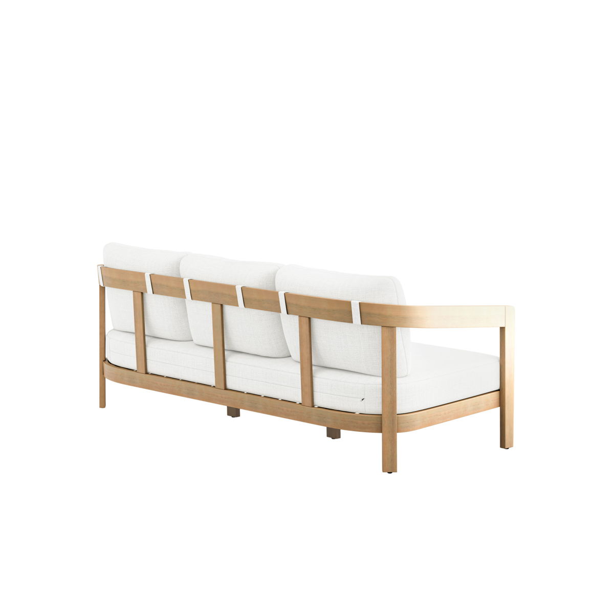 Wesley - Patio Sofa With Cushions - White - Image 2