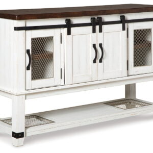 Valebeck - Dining Room Server - White / Brown