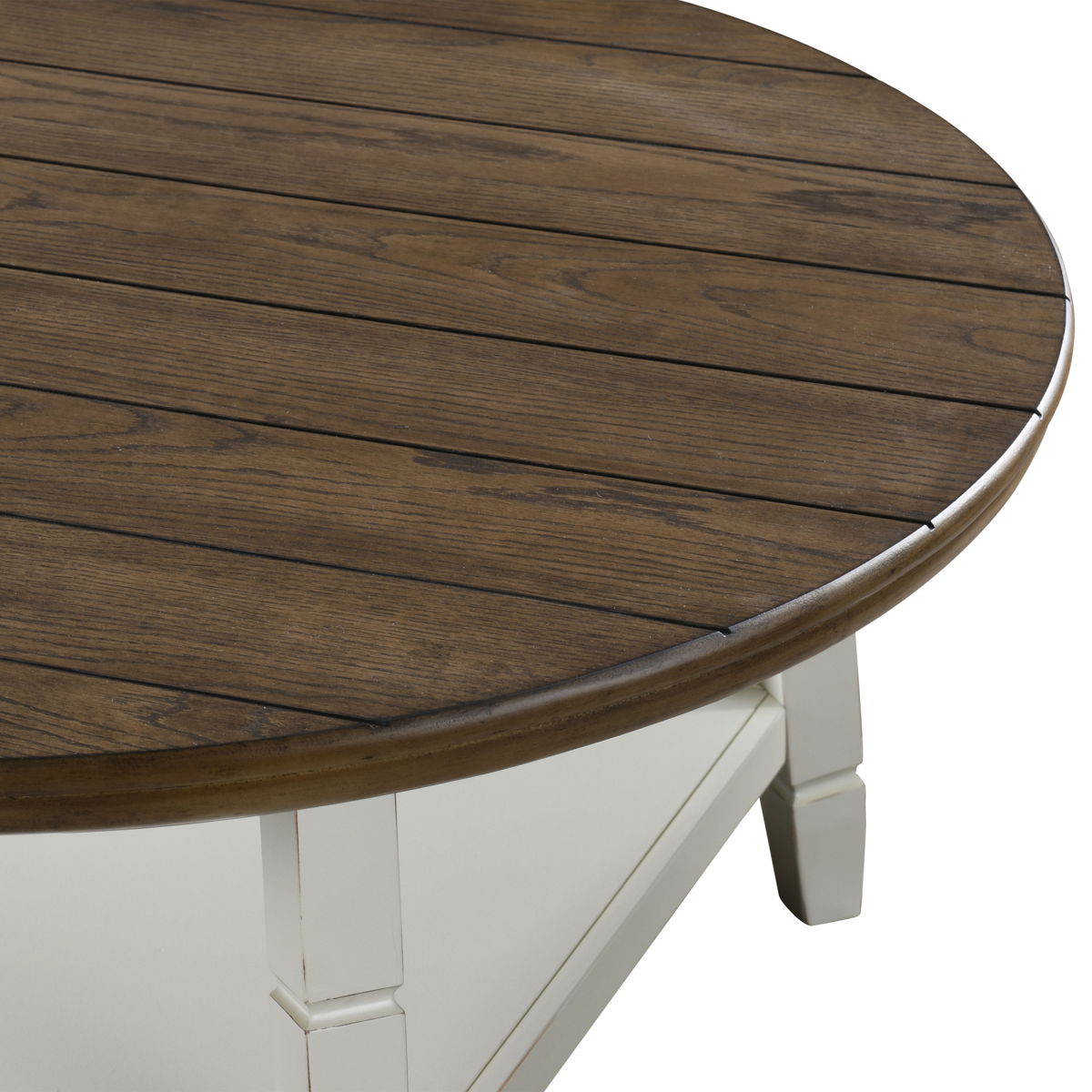 Flaherty - 3 Piece Occasional Set (1 Coffee & 2 End Tables) - Brown / White - Image 2