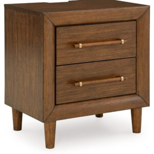 Lyncott - Two Drawer Night Stand - Brown