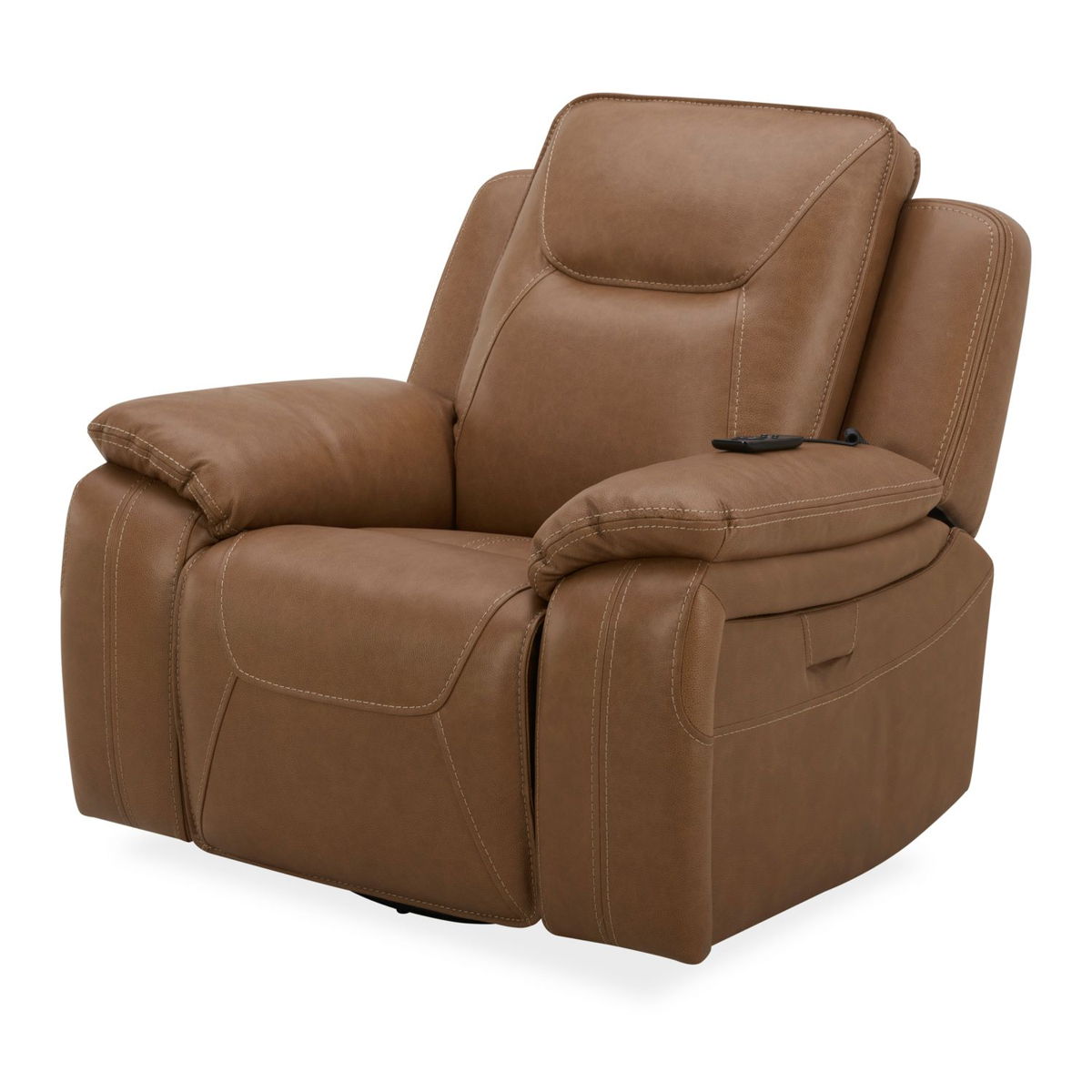 Callihan - Swivel Glider Recliner P3 - York Butternut - Image 6