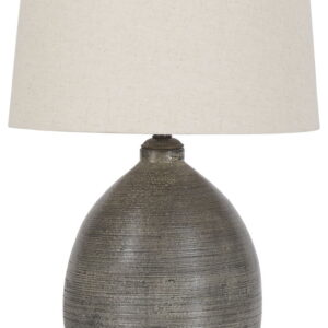 Joyelle - Terracotta Table Lamp - Gray